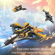 SkyStrike 4-Channel 2.4 GHz RC Fighter Jet with 360° Roll & LED Light