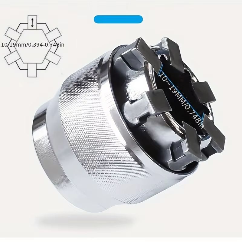 Adjustable Universal Socket Wrench – 10–19mm Multi-Function Grip Adapter