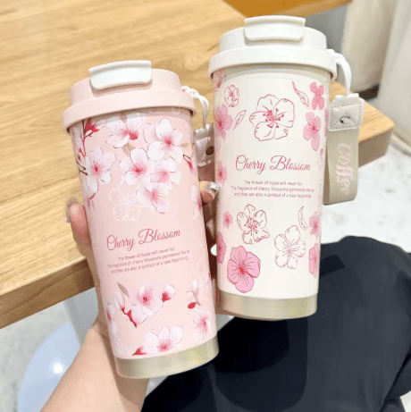 500ml Stainless Steel Thermo Coffee Mug Leak Proof Travel Car Thermos Cup for Tea and Coffee For Girls
