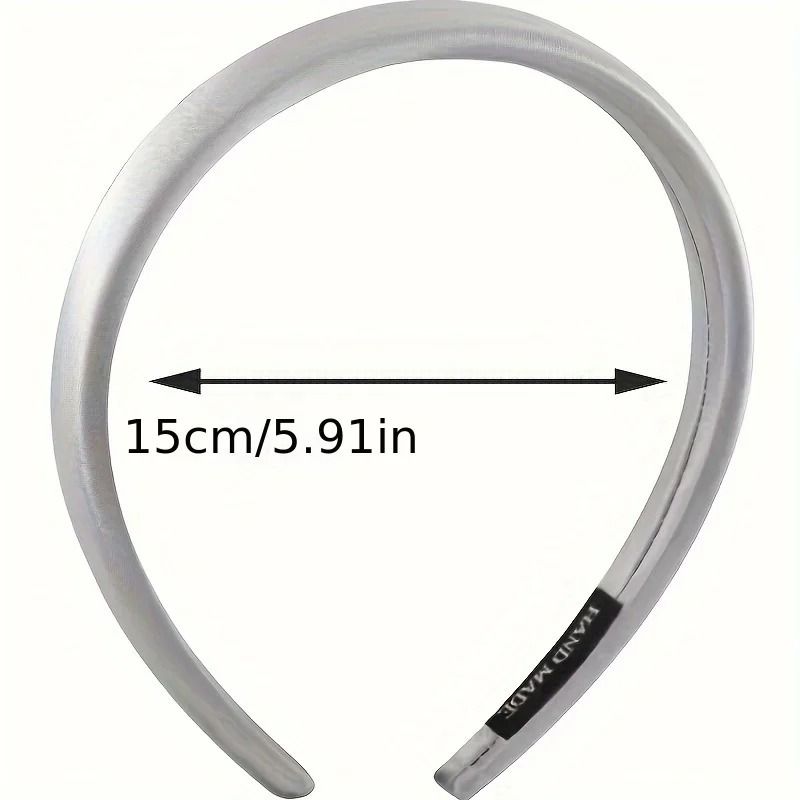 Solid Color Satin Elastic Hair Bands for Women