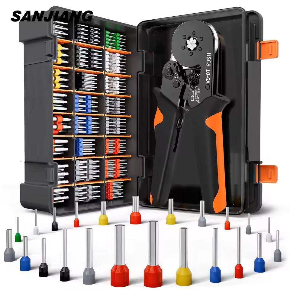 Self-Adjusting Hexagonal Ferrule Crimping Tool Kit