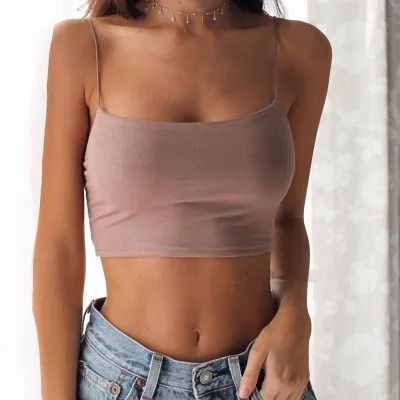 Womens Black Halter Crop Top