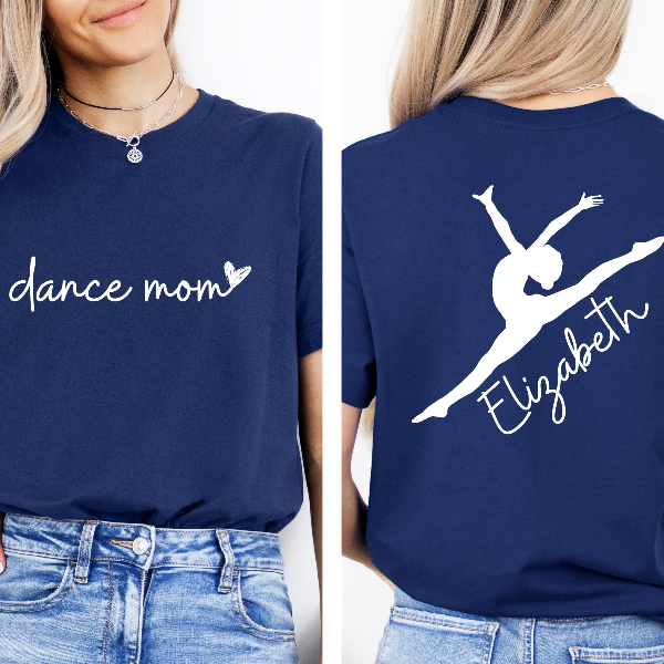 Custom Dance Mom Shirt with Kid Name, Dance Mom Tee, Dance Mom Gift, Dance Lover Shirt, Custom Dance Mom Shirt,Ballet Mo