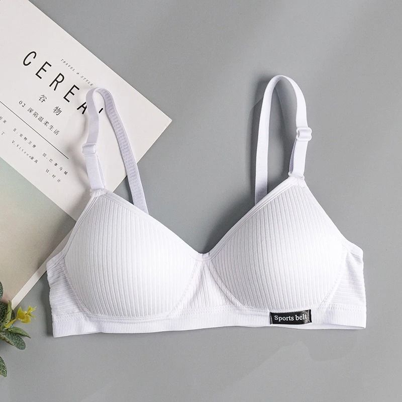 FallSweet Cotton Wireless Bra | Seamless V-Shaped Gathering Underwear