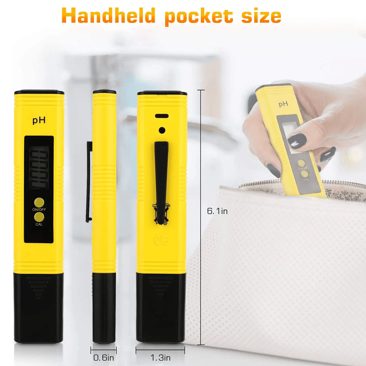 AquaSense High Precision PH Meter Water Quality Tester 0.01 Accuracy