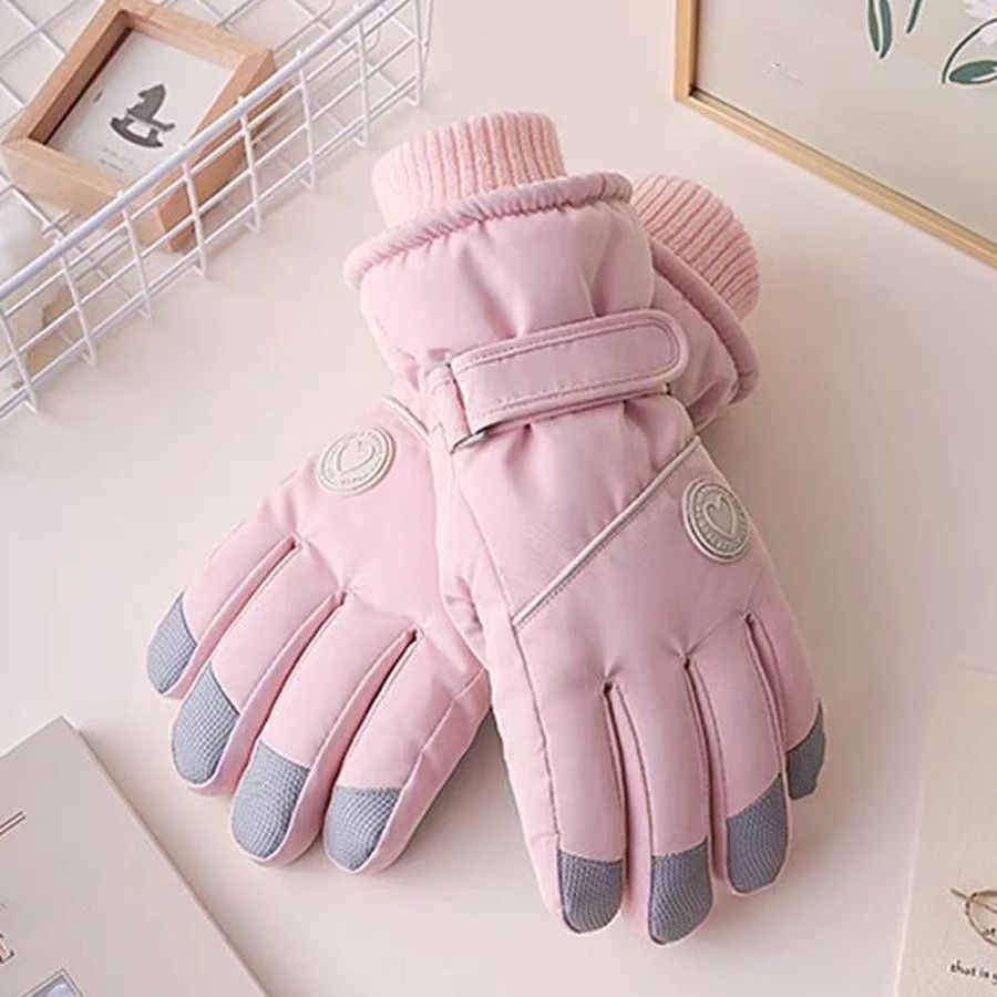 Thermal Velvet Insulated Windproof Winter Ski Gloves