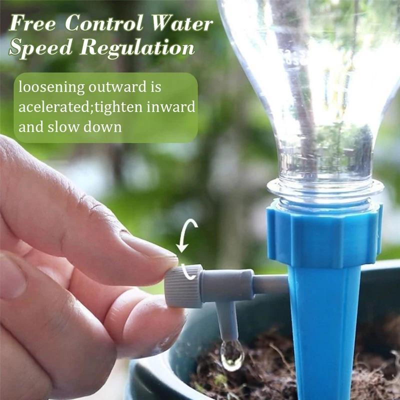 Self Watering Spike, Automatic Drip Irrigation System, Adjustable Water Dripper for Flower Plants and Greenhouse Garden