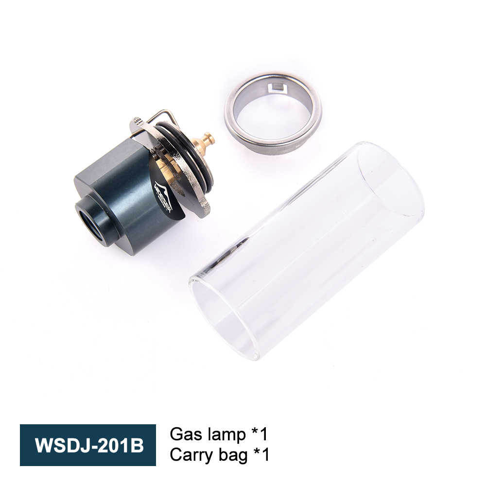 Portable Camping Gas Lamp with Adjustable Brightness and Explosion Proof Glass Design