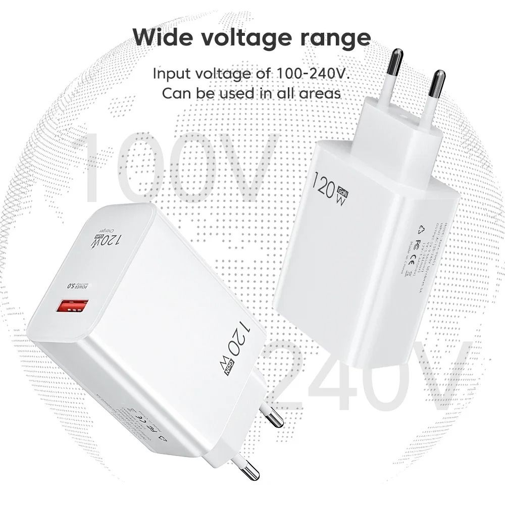 120W GaN High-Fidelity USB Super Fast Charging and Power Adapter Hub