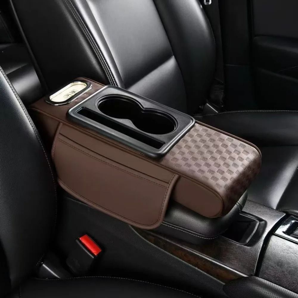 Multifunctional Armrest Cushion – PU Leather Center Console Height Increaser – High-Yield Cockpit Interaction Hub