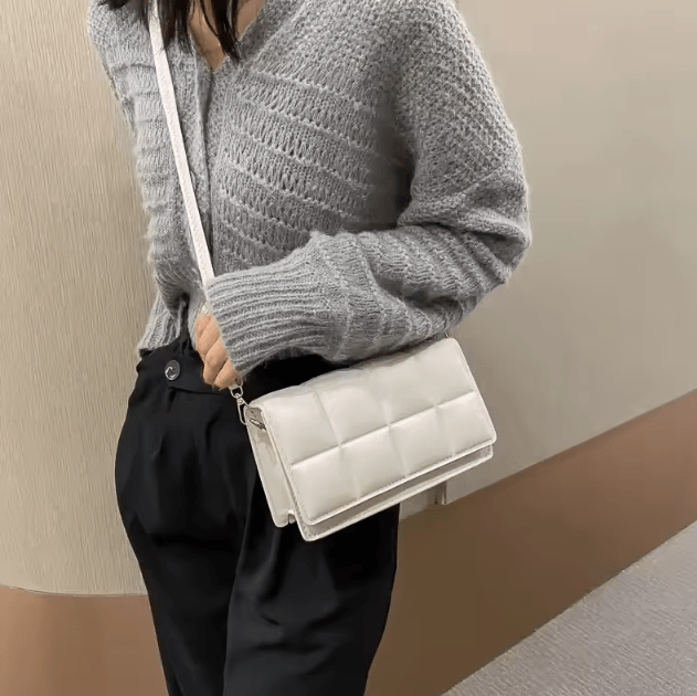 Luxury PU Leather Women Shoulder Bag Small Designer Crossbody with Classic Handle