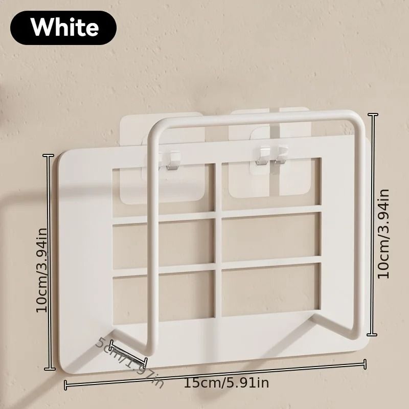 Non-Drilling Wall-Mounted Router Bracket – High-Performance Multi-Purpose Cast Iron Storage Rack