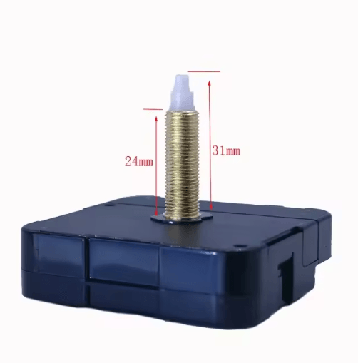 Silent Quartz Clock Mechanism Kit DIY Wall Clock Movement with Long Shaft (31mm)