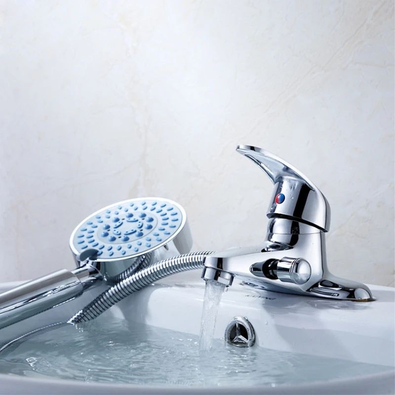 Double Hole Bathroom Basin Mixer Faucet