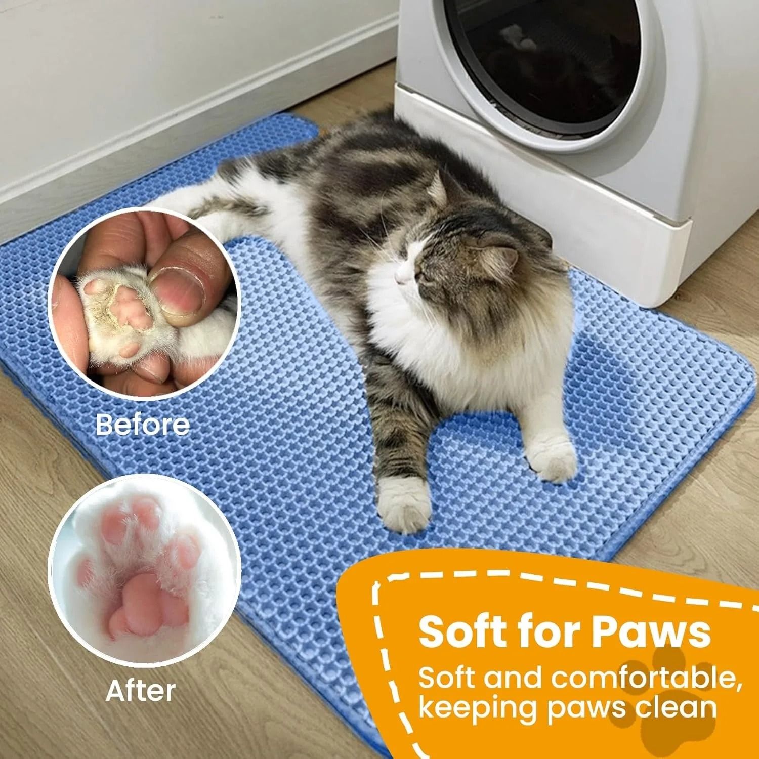 Waterproof Non Slip Cat Litter Mat