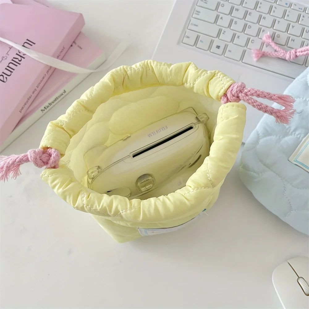 Cute Drawstring Makeup & Travel Bag