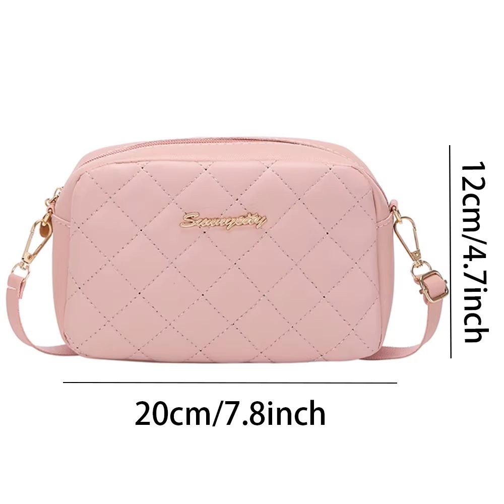 Mini Quilted Tassel Crossbody Bag with Chain Strap Stylish Women's Messenger Purse