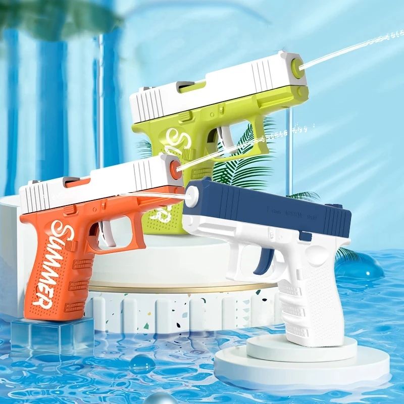 Summer Revolver Mechanical Water Gun Toy – Kids Water Blaster for Beach & Outdoor Play