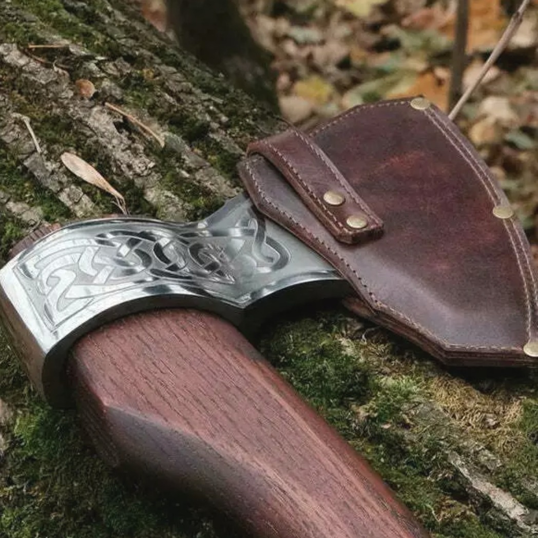 Handmade Steel Tomahawk Axe Integral Hatchet Hunting Axe