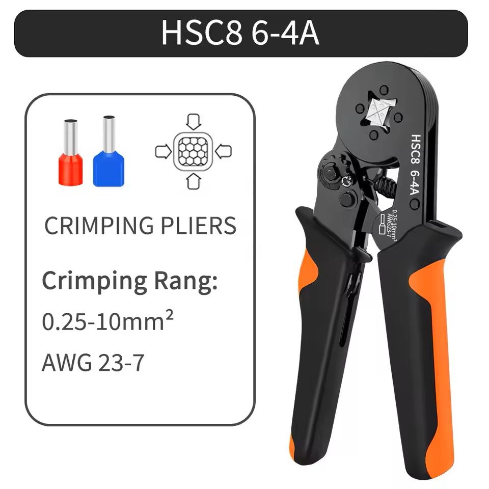Self-Adjusting Hexagonal Ferrule Crimping Tool Kit