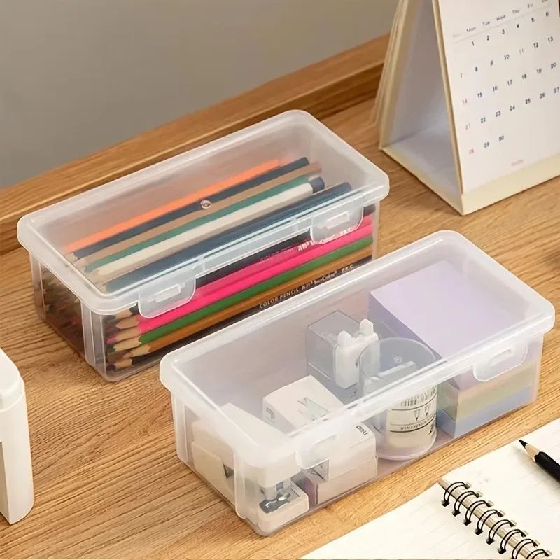 Translucent Large Capacity Pencil Case Set