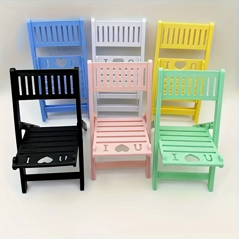 6 pcs Mini Beach Chair Cell Phone Stand
