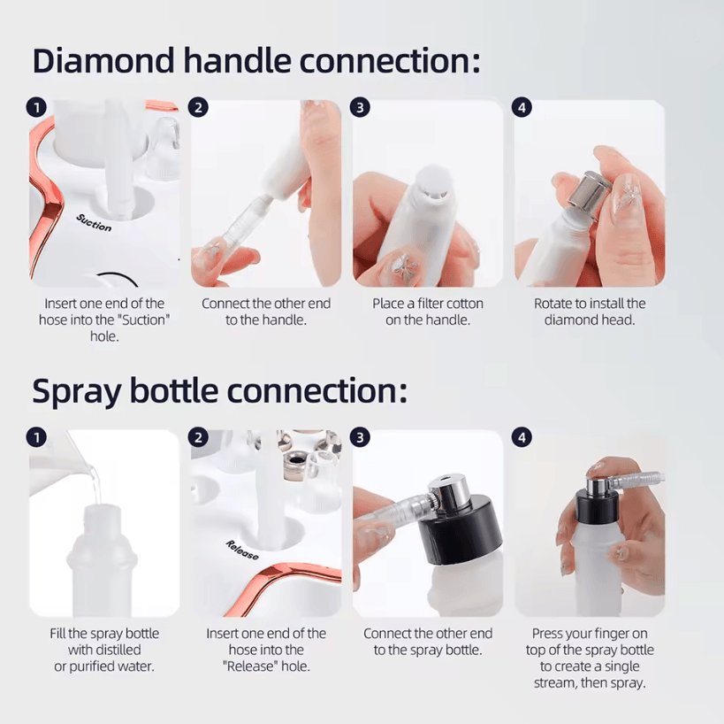 RadiancePro Diamond Microdermabrasion Facial Machine Home Use