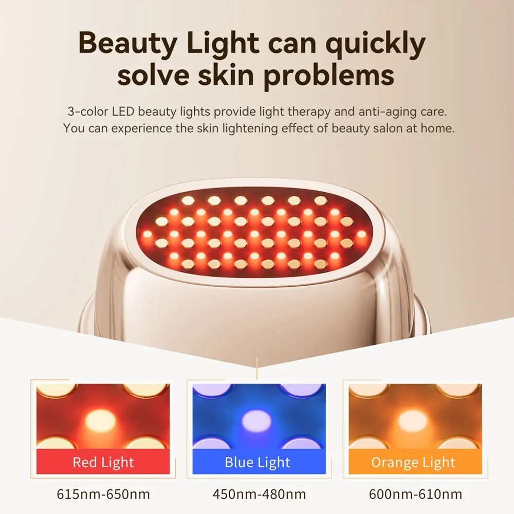 Facial Lifting RF Beauty Device with EMS and LED Therapy