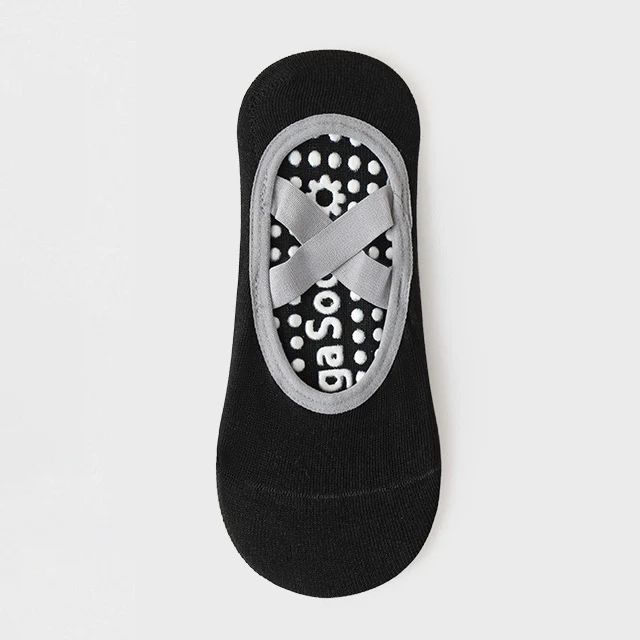 Womens Terry Cotton Non-Slip Yoga Socks – Breathable Bandage Pilates & Ballet Grip Fitness Socks