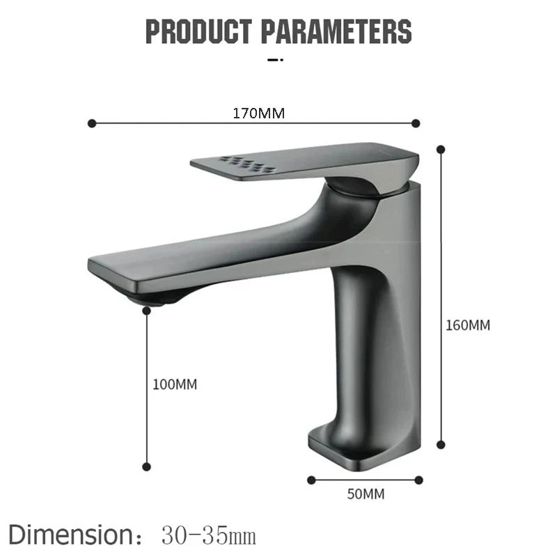 Modern Brass Mixer Bathroom Sink Faucet