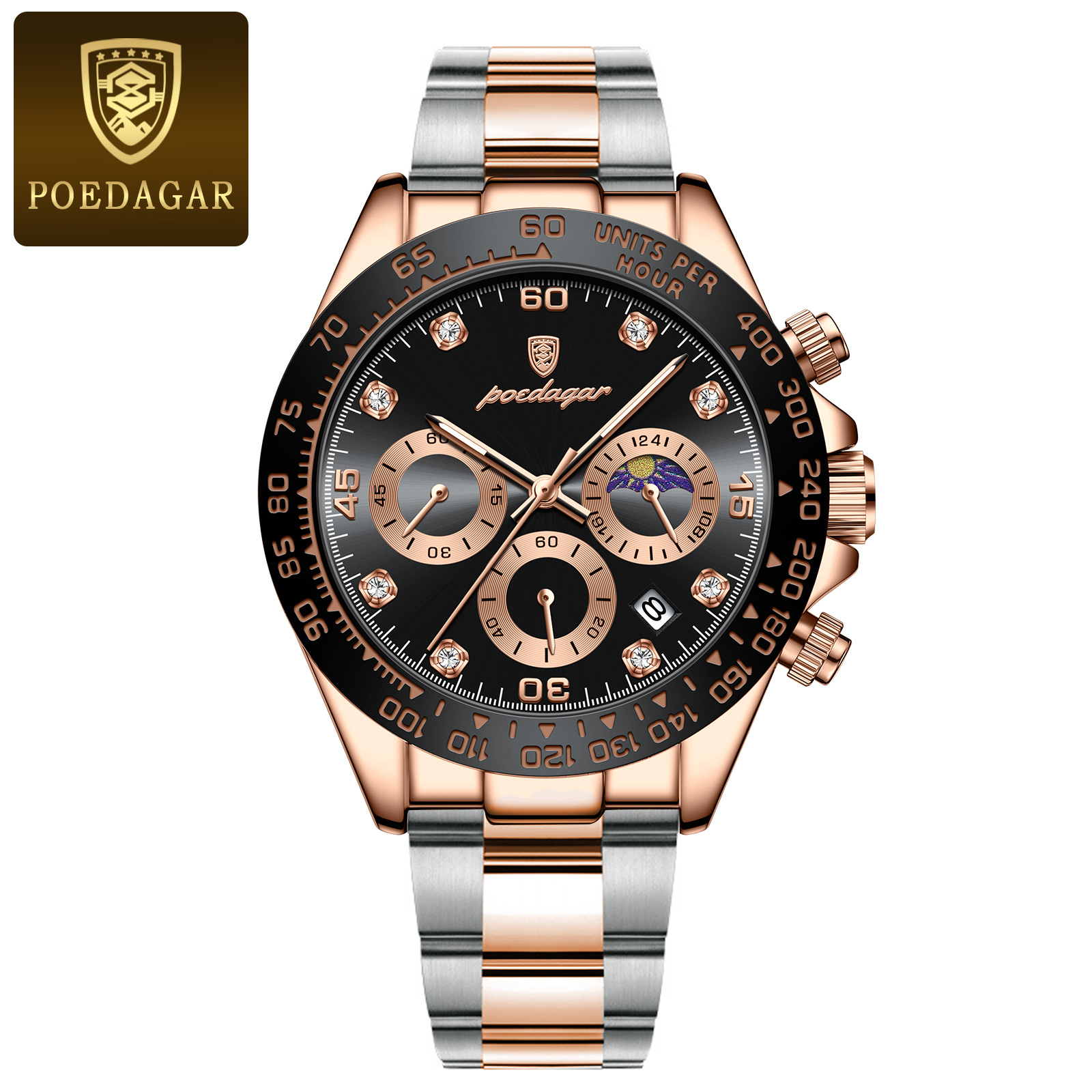 Luxury Chronograph Men Wristwatch, High Quality Quartz Man Watch, Waterproof Luminous Military Men Watches