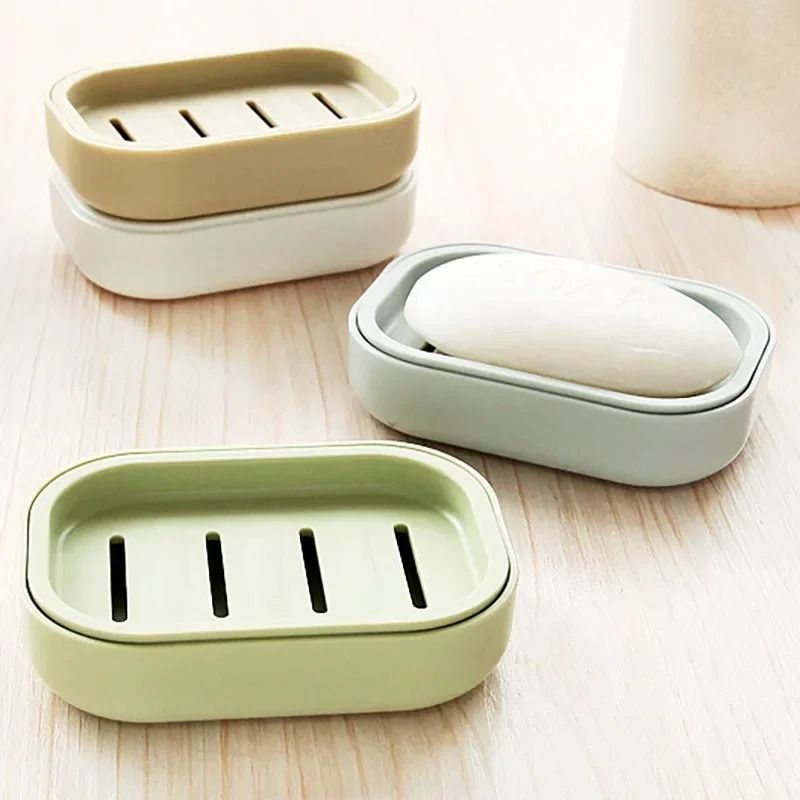 Double Layer Soap Dish with Lid