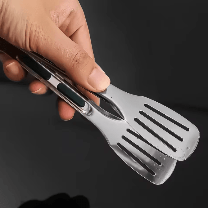 ProServe Stainless Steel Food Tongs – Heavy-Duty BBQ Steak & Buffet Serving Tongs