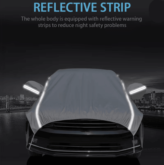 Universal Half Car Cover Waterproof UV Protection for SUV and Sedan