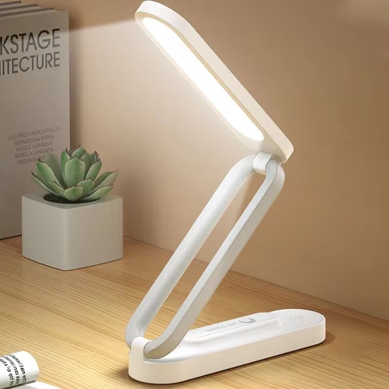 Foldable LED Desk Lamp with Infinite Dimming and Eye Protection Light