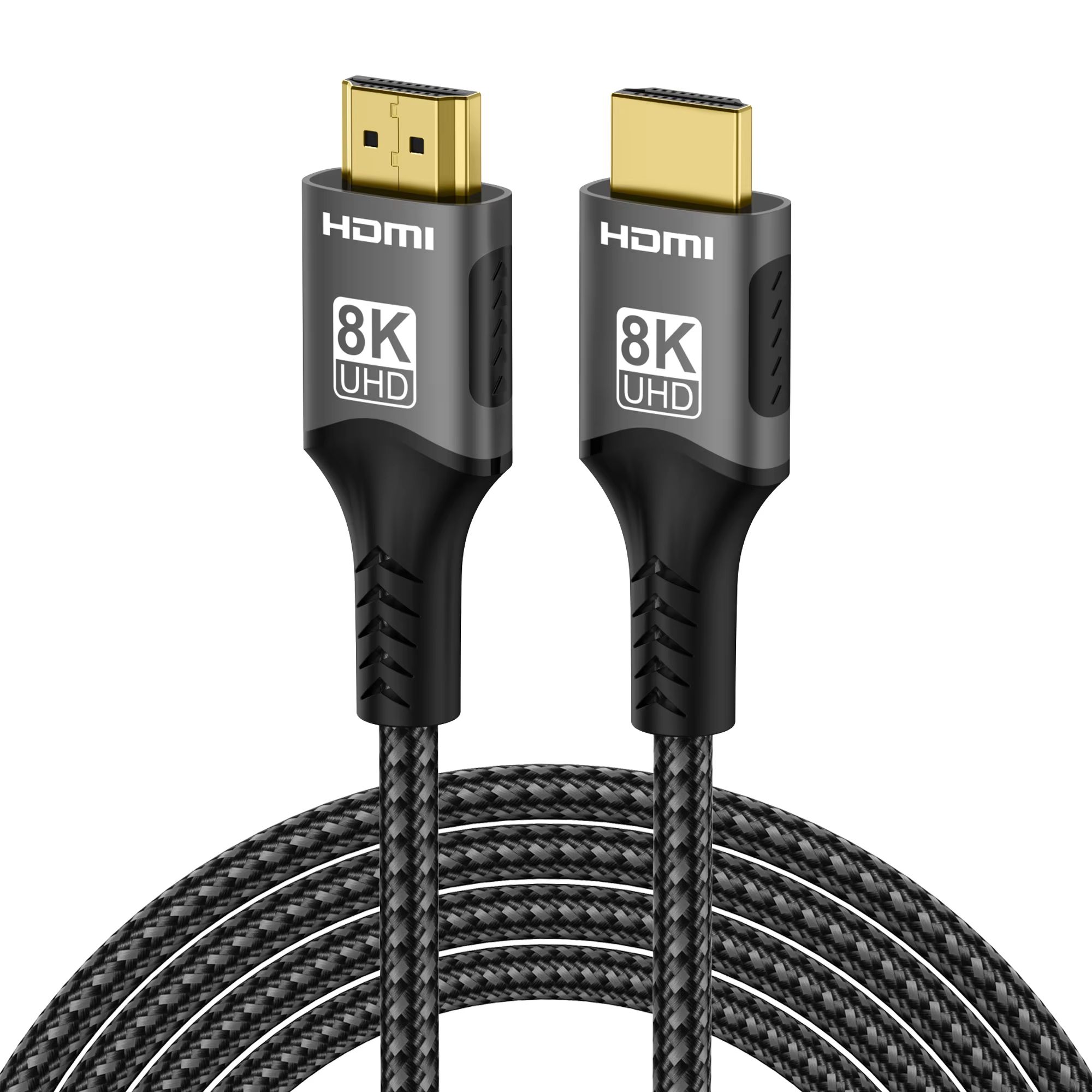 Ultra-High-Speed HDMI 2.1 Braided Cable (4K at 120Hz | 8K a60Hz) – 48 Gbps Transfer | DTS:X | HDR10 | PS5 / Laptop Ready