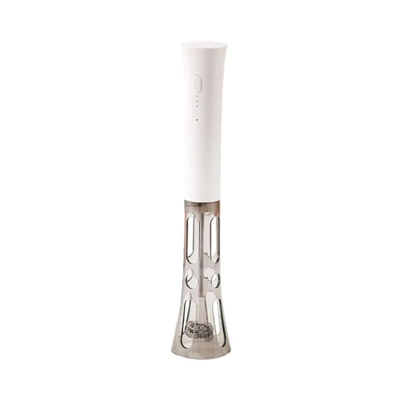 3-Speed Electric Milk Frother Wand with Dual Heads – Handheld Battery Operated Coffee & Baking Mixer