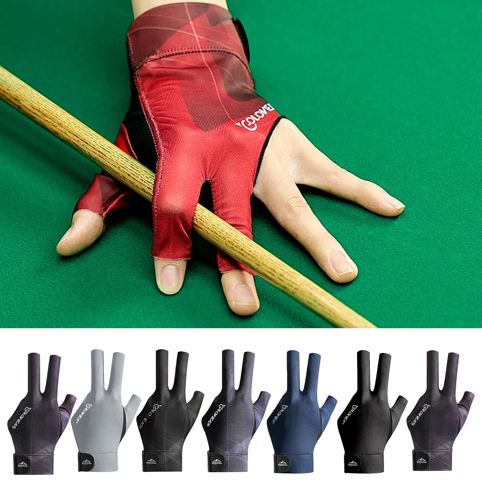 Durable Snooker & Billiards Gloves for Left-Handed Training Wear-Resistant, Portable