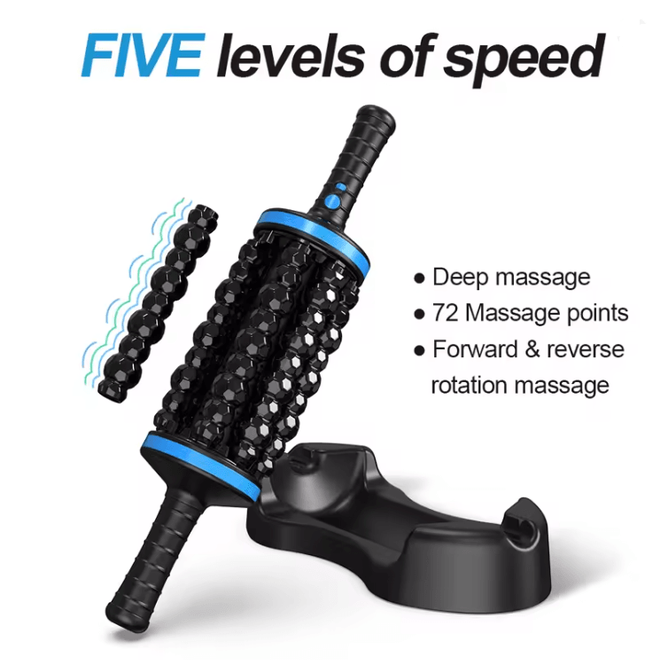 Cordless Roller Body Massager with Rechargeable 360 Percussive Therapy