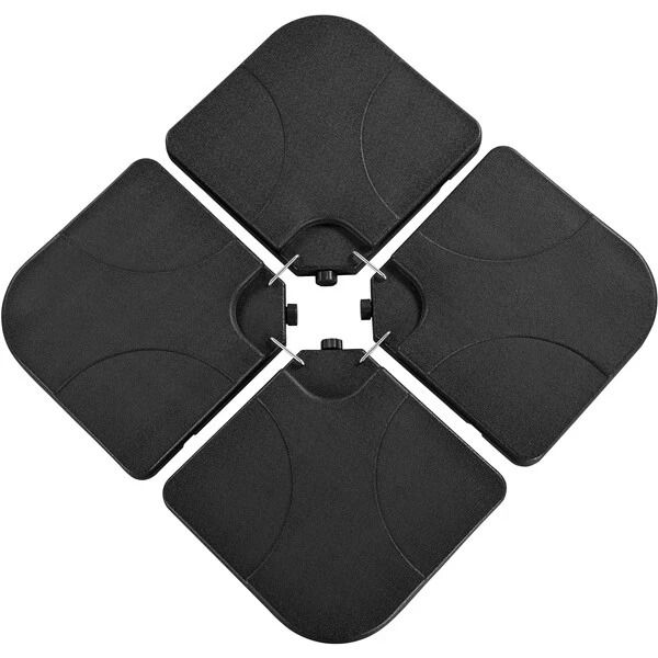 Heavy Duty Outdoor Umbrella Base Stand Square Shaped Cantilever Offset Umbrella Stand for Patio, Garden