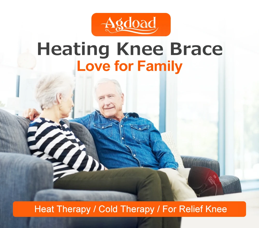 3-gear Heated Knee Brace, Electric Knee Heating Pad USB, Support for Knee Joint, Old Cold Leg Relief