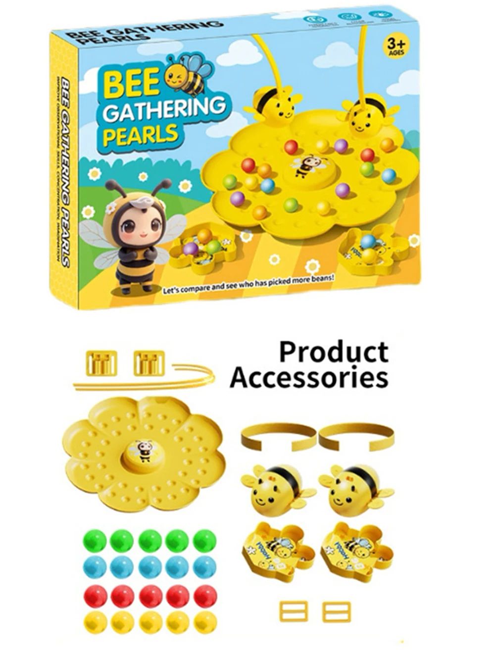 Kids Bumblebee Fishing Puzzle Game