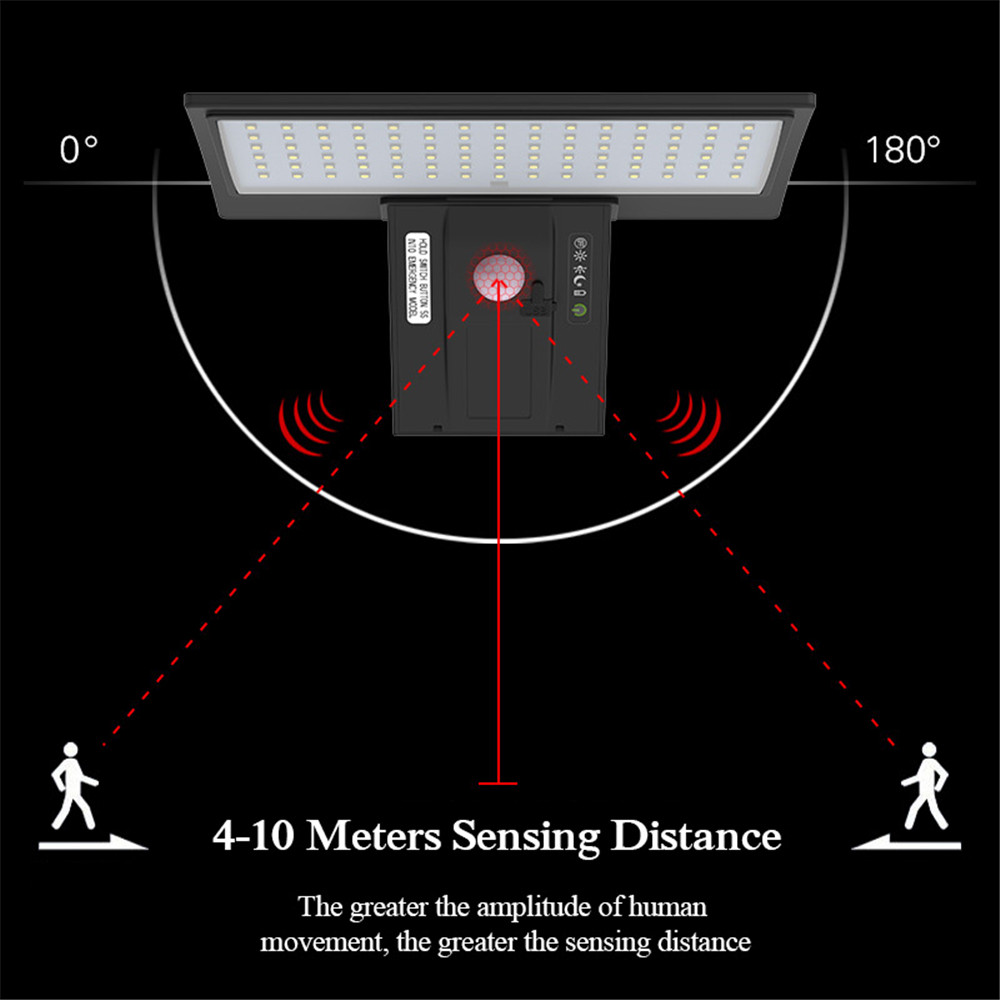 Solar Flood Lights with Motion Sensor, Waterproof Wall Lights for Porch Yard Garden Security