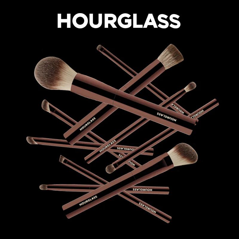 10 Piece Professional Makeup Brush Set with Cosmetic Bag Foundation Eyeshadow and Powder Brushes