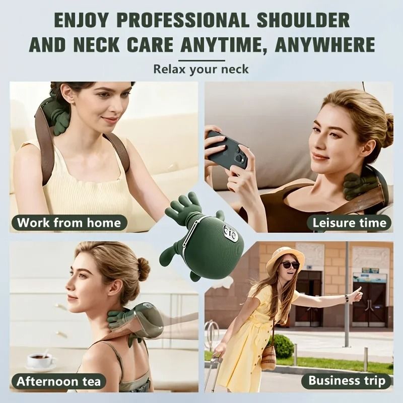 Electric Shiatsu Deep-Kneading Massager – Premium Neck & Shoulder Muscle Recovery System