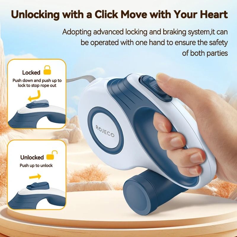 Automatic Retractable Leash for Dogs and Cats