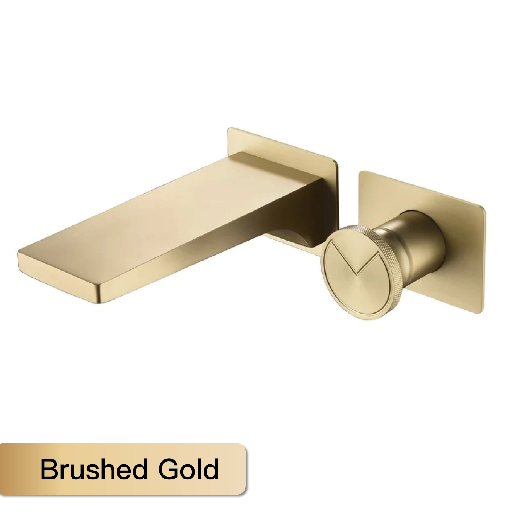 Wall Mounted Bathroom Faucet Single Handle Brass Chrome Basin Tap