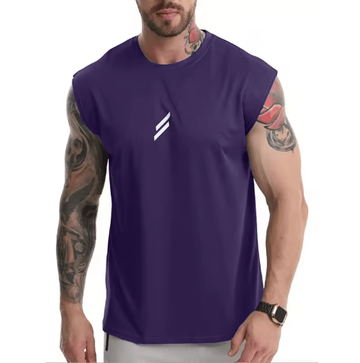 Mens Breathable Mesh Tank Top Quick Dry Sleeveless Fitness Shirt