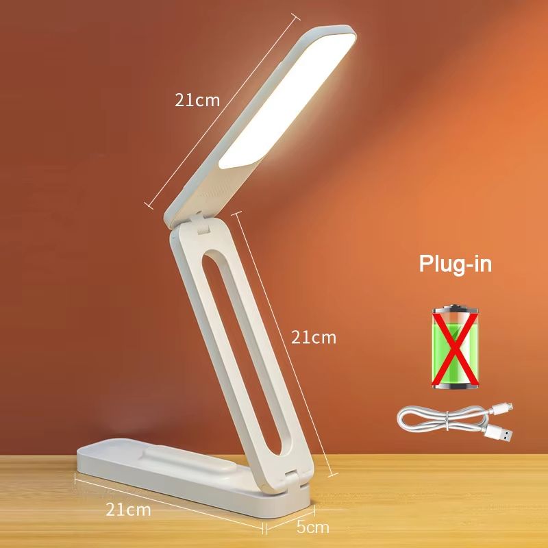 Foldable LED Desk Lamp with Infinite Dimming and Eye Protection Light
