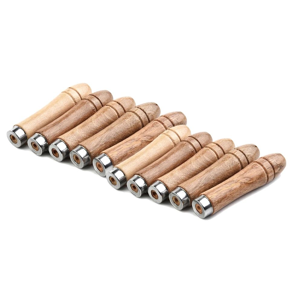 Durable Wooden File Handle Replacement, Rust-Proof Metal Collar for Woodworking File, Rasps, Craft Tools, Polishing work